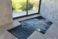 Geometric Pool & Spa with Bubblers