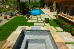 Geometric Swimming Pool & Spa with Landscaping