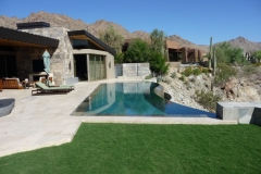 Geometric Luxury Pool with Infinity Edge