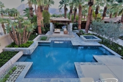 Luxury pool with spa